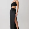 Athena One Shoulder Diamante Maxi Dress – Black Athena One Shoulder Diamante Maxi Dress – Black