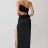 Athena One Shoulder Diamante Maxi Dress – Black Athena One Shoulder Diamante Maxi Dress – Black