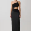 Athena One Shoulder Diamante Maxi Dress – Black Athena One Shoulder Diamante Maxi Dress – Black