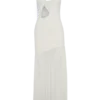 Aubree Crepe And Mesh Maxi Dress – Ivory Aubree Crepe And Mesh Maxi Dress – Ivory