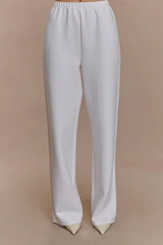 August Straight Leg Jogger – Ivory