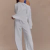 August Straight Leg Jogger – Ivory August Straight Leg Jogger – Ivory