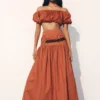 Autumn Maxi Skirt – Burnt Orange Autumn Maxi Skirt – Burnt Orange