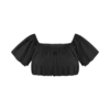 Autumn Off Shoulder Bubble Top – Black Autumn Off Shoulder Bubble Top – Black