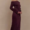 Avery Long Sleeve Maxi Dress – Plum Avery Long Sleeve Maxi Dress – Plum