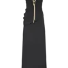 Axton Low Neck Maxi Dress – Black