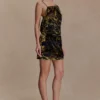 Ayana Cross Back Mini Dress – Velvet Burnout Ayana Cross Back Mini Dress – Velvet Burnout