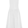 Ayla Cotton Fit And Flare Midi Dress – White Ayla Cotton Fit And Flare Midi Dress – White