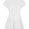 Aysha Buttoned Linen Mini Dress – White Aysha Buttoned Linen Mini Dress – White