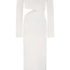 Azariah Long Sleeve Knit Midi Dress – Ivory