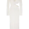 Azariah Long Sleeve Knit Midi Dress – Ivory