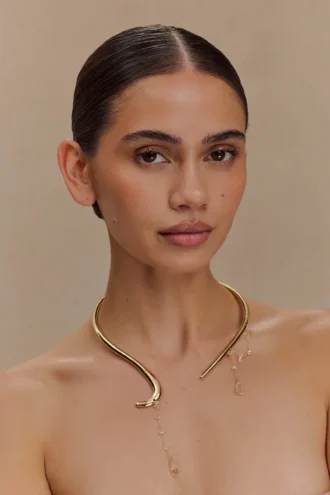 Azura Teardrop Necklace – Gold