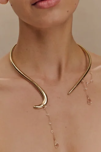 Azura Teardrop Necklace – Gold