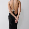 Bahari Low Back Halter Maxi Dress – Black Bahari Low Back Halter Maxi Dress – Black