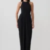 Bahari Low Back Halter Maxi Dress – Black Bahari Low Back Halter Maxi Dress – Black