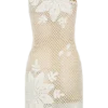 Barker Hand Crochet Knit Mini Dress – White Barker Hand Crochet Knit Mini Dress – White