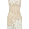Barker Hand Crochet Knit Mini Dress – White Barker Hand Crochet Knit Mini Dress – White