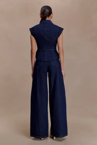 Beatrix High Rise Denim Jeans – Indigo Blue
