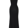 Beck Plunge Maxi Dress With Floral Hardware – Black Beck Plunge Maxi Dress With Floral Hardware – Black