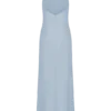 Bella Satin Halter Maxi Dress – Frosted Blue Bella Satin Halter Maxi Dress – Frosted Blue