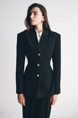 Bellamy Cinched Blazer – Black