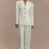 Bellamy Cinched Blazer – Ivory