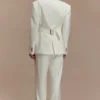 Bellamy Cinched Blazer – Ivory