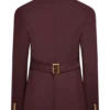 Bellamy Cinched Blazer – Mahogany