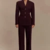 Bellamy Cinched Blazer – Mahogany
