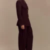 Bellamy Cinched Blazer – Mahogany