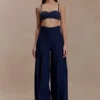Belle Denim Cropped Bralette – Indigo Blue Belle Denim Cropped Bralette – Indigo Blue
