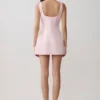 Beth Satin Mini Dress – Pale Pink