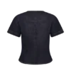 Bethany Short Sleeve Buttoned Denim Top – Washed Indigo Blue Bethany Short Sleeve Buttoned Denim Top – Washed Indigo Blue
