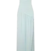 Bex Strapless Slinky Maxi Dress With Split – Pale Blue Bex Strapless Slinky Maxi Dress With Split – Pale Blue