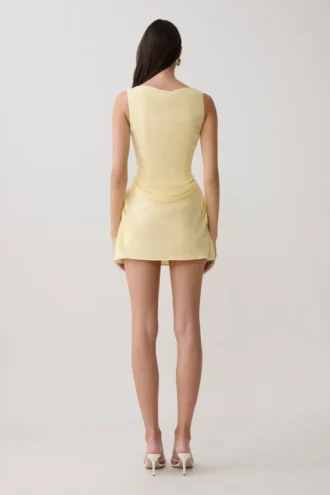 Bexley Draped Mini Dress – Butter
