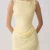 Bexley Draped Mini Dress – Butter Bexley Draped Mini Dress – Butter