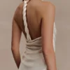 Bianca Satin Halter Top – Ivory Bianca Satin Halter Top – Ivory