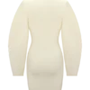 Billy Balloon Sleeve Knit Mini Dress – Ivory