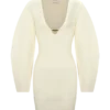 Billy Balloon Sleeve Knit Mini Dress – Ivory