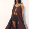 Birdie Fold Over Shorts – Chocolate Birdie Fold Over Shorts – Chocolate