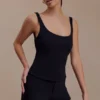 Blanca Stretch Crepe Cami Top – Black Blanca Stretch Crepe Cami Top – Black