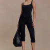 Blanca Stretch Crepe Cami Top – Black Blanca Stretch Crepe Cami Top – Black