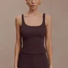 Blanca Stretch Crepe Cami Top – Chocolate Blanca Stretch Crepe Cami Top – Chocolate