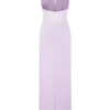 Bonnie Slinky And Lace Maxi Dress – Lilac
