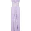 Bonnie Slinky And Lace Maxi Dress – Lilac