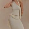 Bowie Low Rise Knit Maxi Skirt – Ivory Bowie Low Rise Knit Maxi Skirt – Ivory