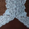 Bray Knit & Lace Maxi Dress – Chocolate/Blue Bray Knit & Lace Maxi Dress – Chocolate/Blue