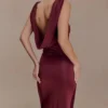Bridget Slinky Cowl Back Top – Burgundy Bridget Slinky Cowl Back Top – Burgundy
