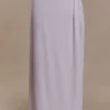Bridget Slinky Maxi Skirt With Hardware – Dusty Lilac