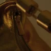 Bristol Mini Croissant Leather Bag – Gold Bristol Mini Croissant Leather Bag – Gold